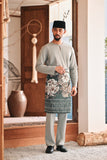 Baju Melayu Teluk Belanga Modern Smart Fit - Slate Gray