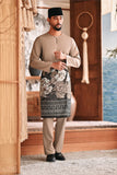 Baju Melayu Teluk Belanga Modern Smart Fit - Almondine