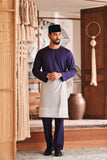 Baju Melayu Teluk Belanga Modern Smart Fit - Mullberry Purple