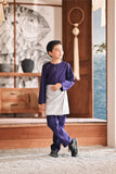 Baju Melayu Kids Teluk Belanga Modern Smart Fit - Mullberry Purple