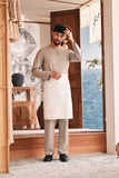 Baju Melayu Teluk Belanga Modern Smart Fit - Champagne Beige