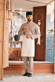 Baju Melayu Teluk Belanga Modern Smart Fit - Champagne Beige