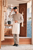 Baju Melayu Teluk Belanga Modern Smart Fit - Champagne Beige