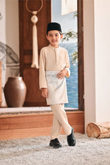 Baju Melayu Kids Luxury Bespoke Fit - Shifting Sand