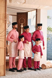 Baju Melayu Luxury Bespoke Fit - Peony Pink