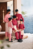 Baju Melayu Kids Luxury Bespoke Fit - Peony Pink