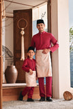 Baju Melayu Kids Luxury Bespoke Fit - Magenta