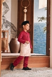 Baju Melayu Kids Luxury Bespoke Fit - Magenta