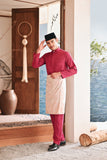 Baju Melayu Luxury Bespoke Fit - Magenta