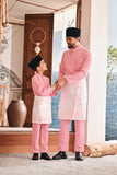 Baju Melayu Luxury Bespoke Fit - Peony Pink