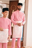 Baju Melayu Luxury Bespoke Fit - Peony Pink