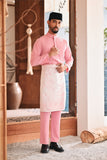 Baju Melayu Luxury Bespoke Fit - Peony Pink