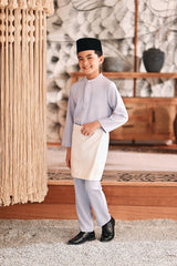 Baju Melayu Kids Luxury Bespoke Fit - Lavender Frost