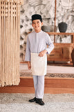 Baju Melayu Kids Luxury Bespoke Fit - Lavender Frost