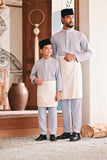 Baju Melayu Kids Luxury Bespoke Fit - Lavender Frost