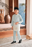 Baju Melayu Kids Luxury Bespoke Fit - Haze Mint