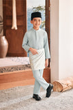 Baju Melayu Kids Luxury Bespoke Fit - Haze Mint