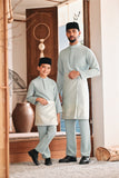 Baju Melayu Kids Luxury Bespoke Fit - Haze Mint