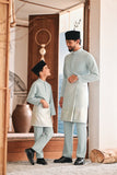 Baju Melayu Kids Luxury Bespoke Fit - Haze Mint