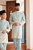 Baju Melayu Kids Luxury Bespoke Fit - Haze Mint