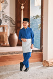 Baju Melayu Kids Luxury Bespoke Fit - Deep Water Blue