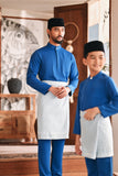 Baju Melayu Kids Luxury Bespoke Fit - Deep Water Blue