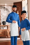 Baju Melayu Luxury Bespoke Fit - Deep Water Blue