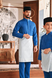 Baju Melayu Luxury Bespoke Fit - Deep Water Blue