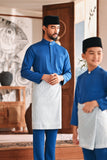 Baju Melayu Kids Luxury Bespoke Fit - Deep Water Blue