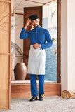 Baju Melayu Luxury Bespoke Fit - Deep Water Blue