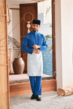 Baju Melayu Luxury Bespoke Fit - Deep Water Blue