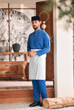 Baju Melayu Luxury Bespoke Fit - Deep Water Blue