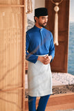 Baju Melayu Luxury Bespoke Fit - Deep Water Blue