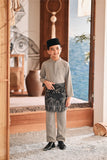 Baju Melayu Kids Luxury Bespoke Fit - Elephant Grey