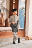 Baju Melayu Kids Luxury Bespoke Fit - Elephant Grey