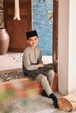 Baju Melayu Kids Luxury Bespoke Fit - Elephant Grey