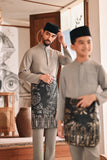 Baju Melayu Kids Luxury Bespoke Fit - Elephant Grey