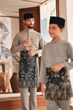 Baju Melayu Kids Luxury Bespoke Fit - Elephant Grey