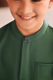 Baju Melayu Kids Luxury Bespoke Fit - Bayou Green