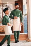 Baju Melayu Kids Luxury Bespoke Fit - Bayou Green