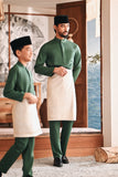 Baju Melayu Kids Luxury Bespoke Fit - Bayou Green