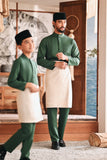 Baju Melayu Kids Luxury Bespoke Fit - Bayou Green