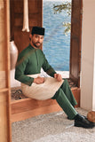 Baju Melayu Luxury Bespoke Fit - Bayou Green