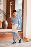 Baju Melayu Kids Luxury Bespoke Fit - Tempest Blue