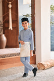 Baju Melayu Kids Luxury Bespoke Fit - Tempest Blue