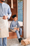 Baju Melayu Luxury Bespoke Fit - Tempest Blue