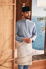 Baju Melayu Luxury Bespoke Fit - Tempest Blue