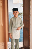 Baju Melayu Kids Luxury Bespoke Fit - Desert Sage