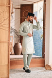 Baju Melayu Luxury Bespoke Fit - Desert Sage