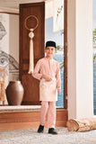 Baju Melayu Kids Luxury Bespoke Fit - Coral Cloud